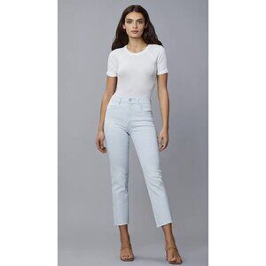 DL1961 DL Vintage Patti Straight High RiseVinatage Ankle Striped Blue & White 24